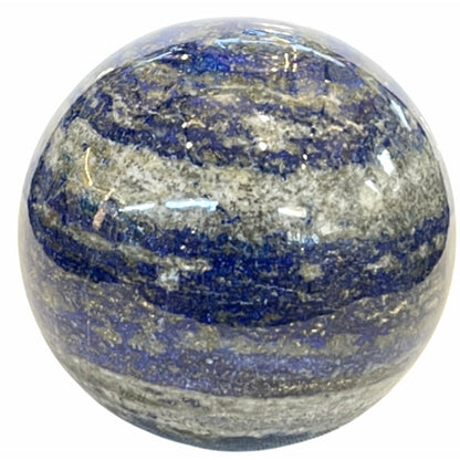 3 Inch Lapis Lazuli Sphere  Crystal Ball from Afghanistan in Acrylic Base