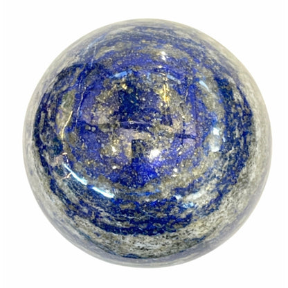 3 Inch Lapis Lazuli Sphere  Crystal Ball from Afghanistan in Acrylic Base