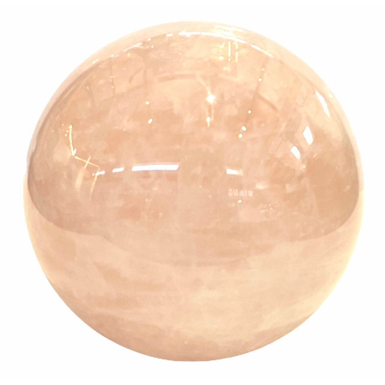 4 Inch Rhodonite Sphere Crystal Ball in Acrylic Base