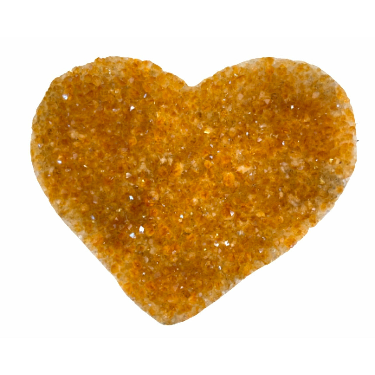 Genuine 6 inch Citrine Cluster Heart