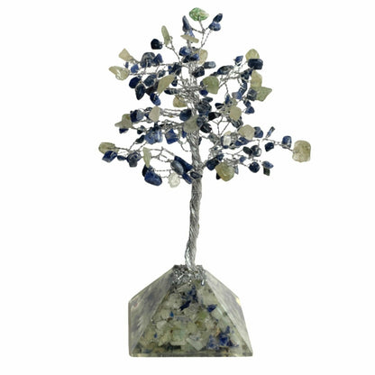 August Gem Birthstone Tree (Sodalite / Green Aventurine)