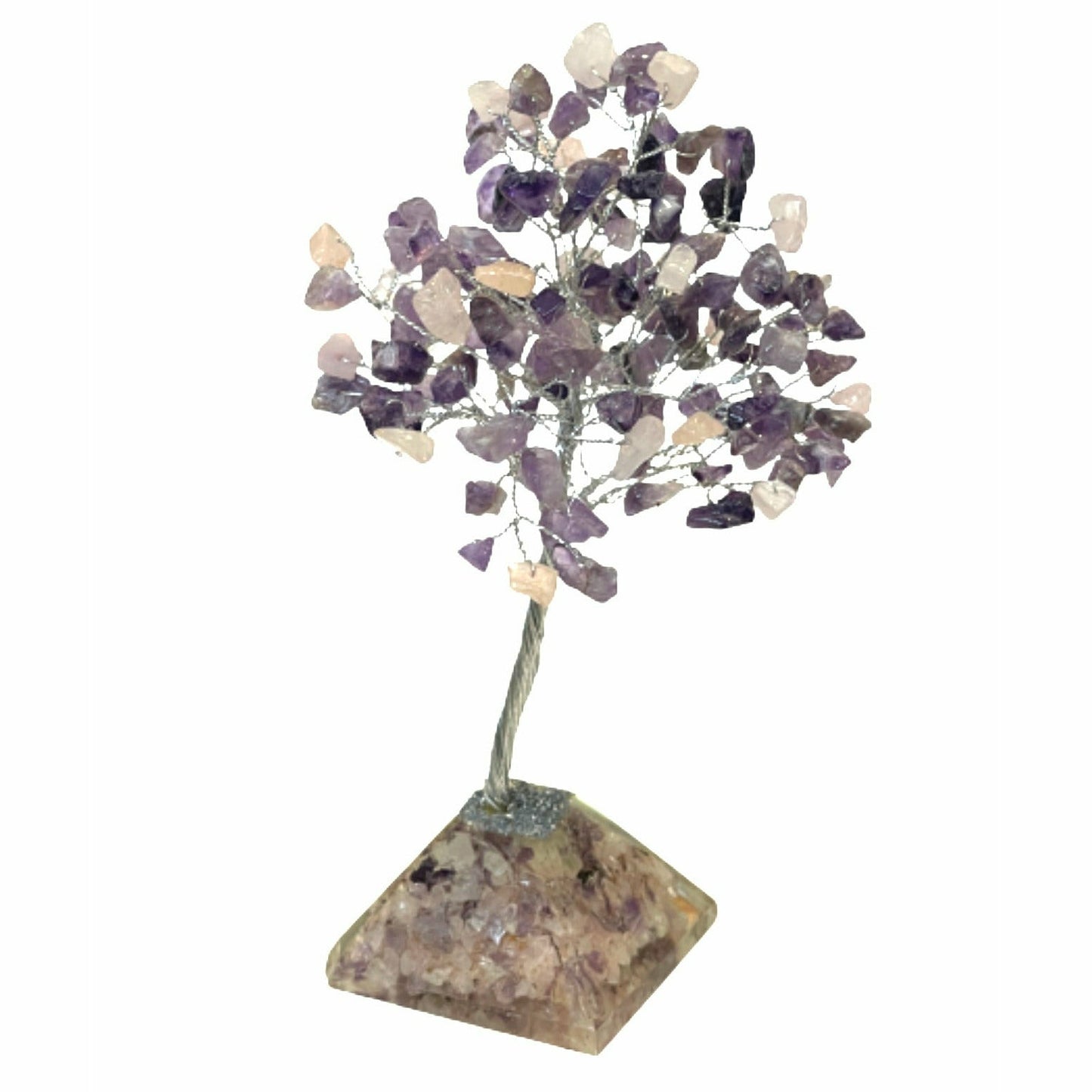 February Gem Birthstone Tree (Rose Quartz / Amethyst)