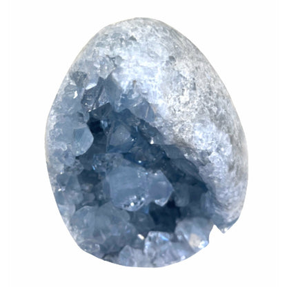 Natural Blue Celestite Crystal Cluster Quartz Geode