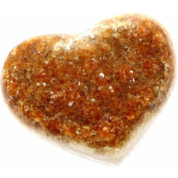 Genuine 6 inch Citrine Cluster Heart