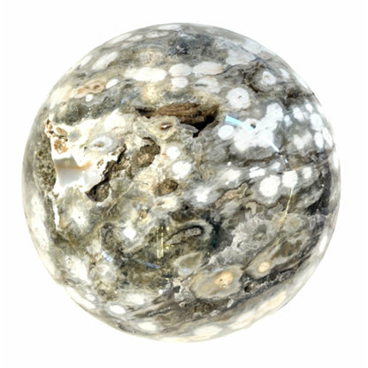 4 Inch Crazy Flower Agate Sphere Crystal Ball