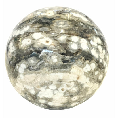 4 Inch Crazy Flower Agate Sphere Crystal Ball