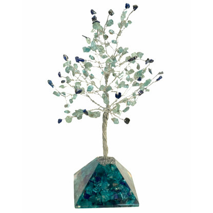 December Gem Birthstone Tree (Lapis Lazuli / Blue Apatite)