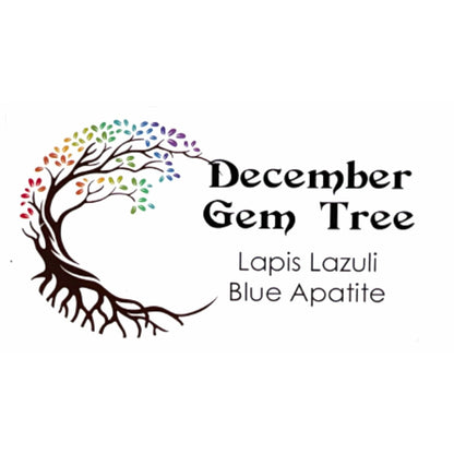 December Gem Birthstone Tree (Lapis Lazuli / Blue Apatite)