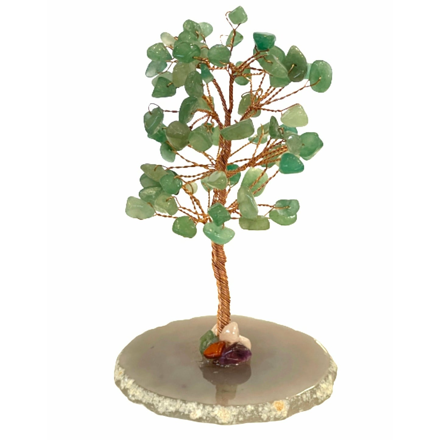 4.5 Inches Handmade Gemstone Green Aventurine Agate Crystal Trees