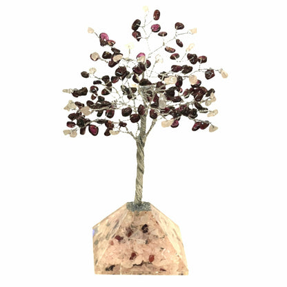 January Gem Birthstone Tree (Garnet / Rose Quartz)