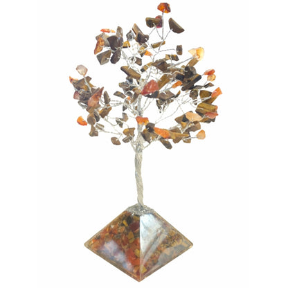 July Gem Birthstone Tree (Golden Tiger Eye / Carnelian)