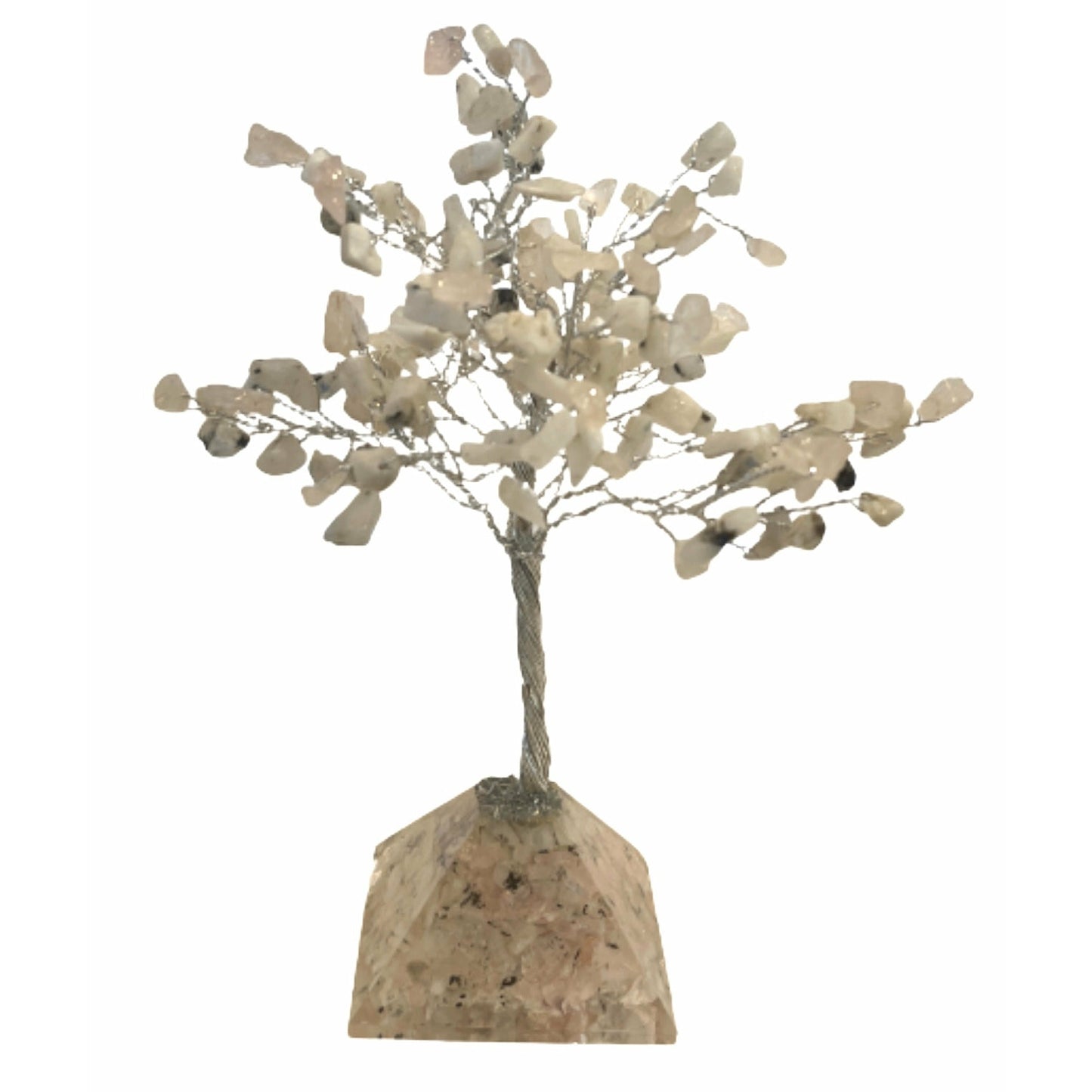 June Gem Birthstone Tree (Moonstone / Rose Quartz)