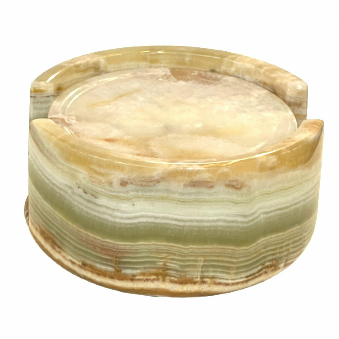 Light Green Onyx High-Quality Marble Coasters