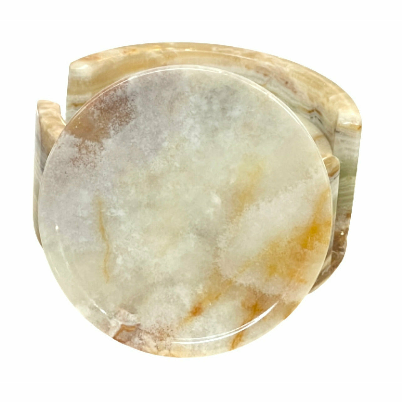 Light Green Onyx High-Quality Marble Coasters