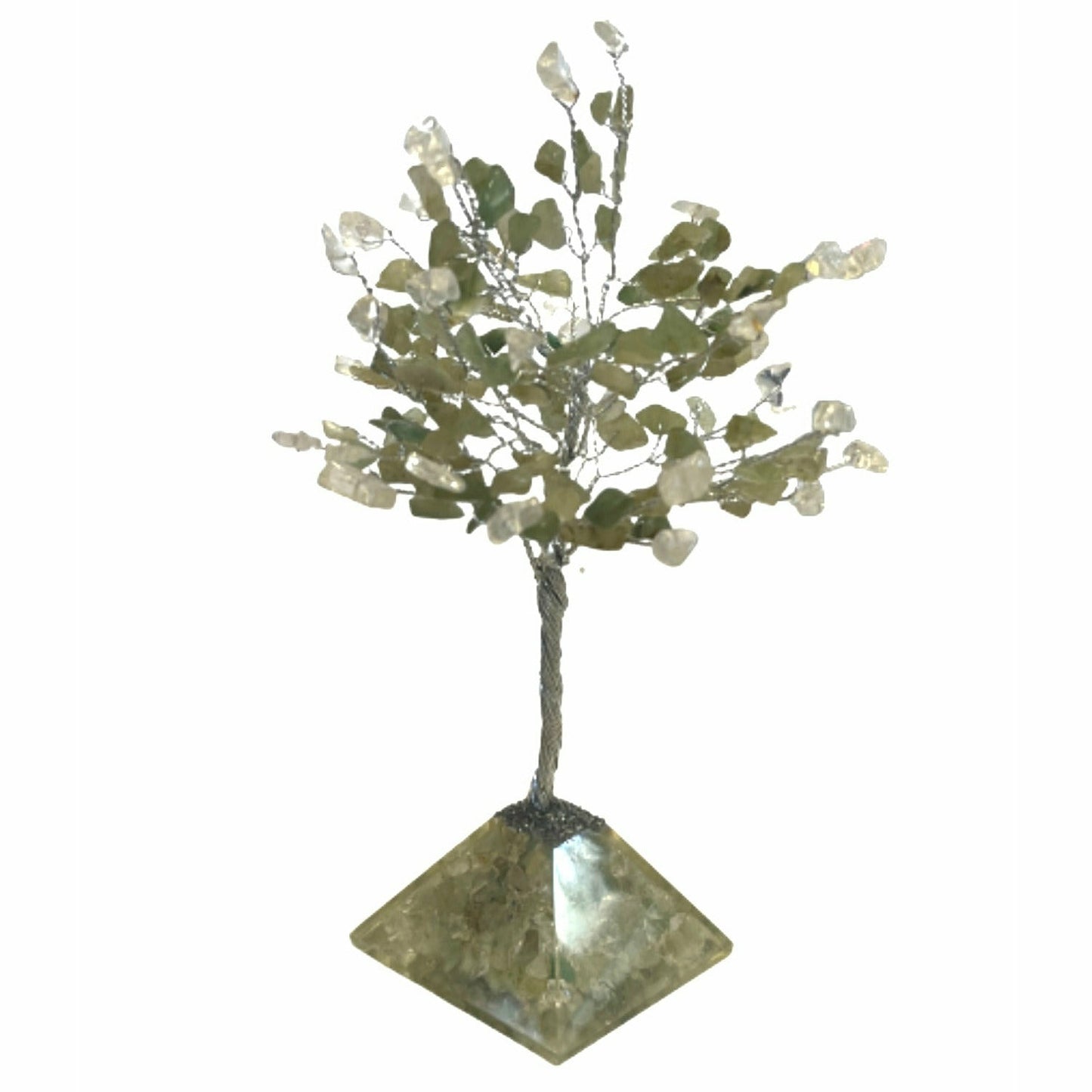 May Gem Birthstone Tree (Green Aventurine / Clear Quartz)