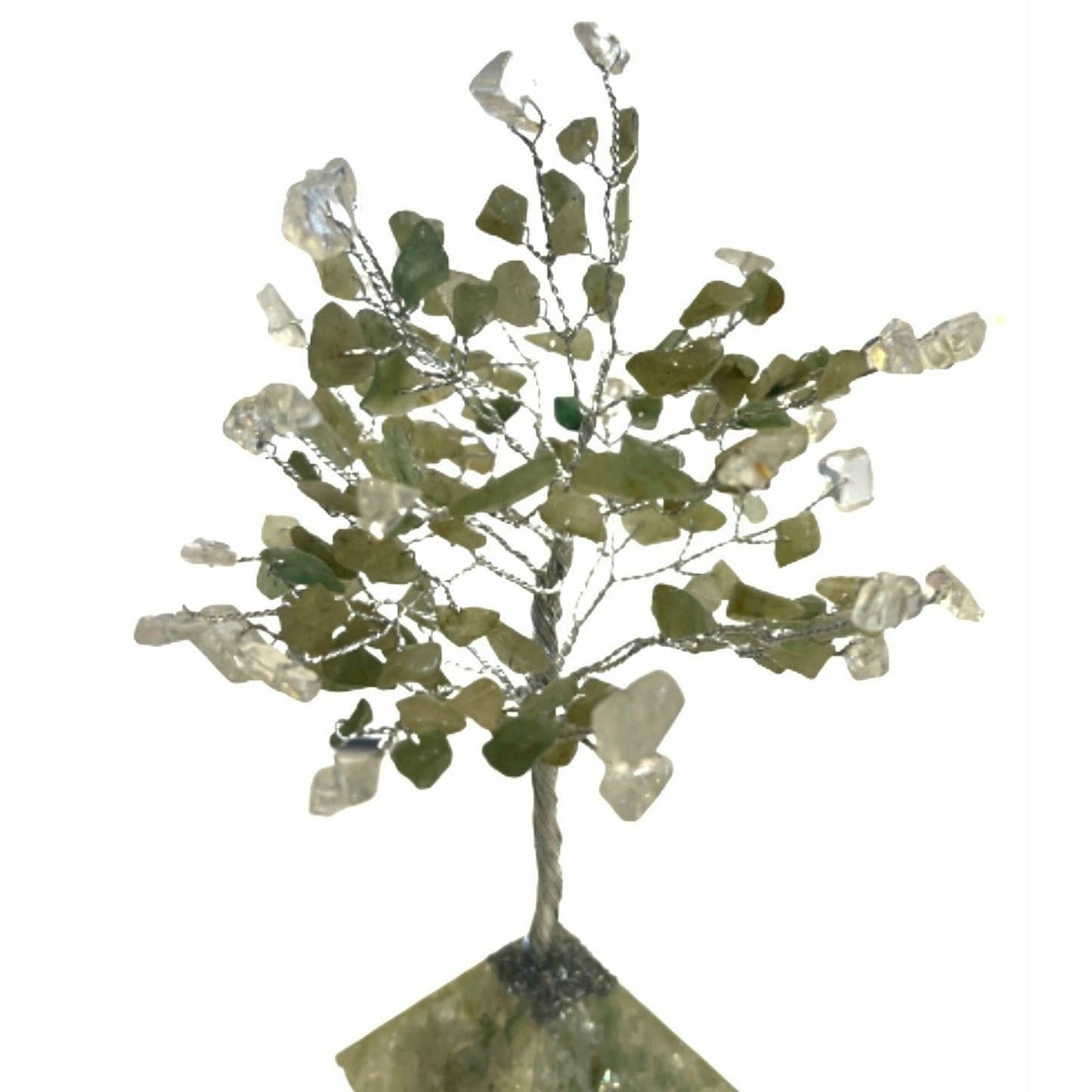 May Gem Birthstone Tree (Green Aventurine / Clear Quartz)