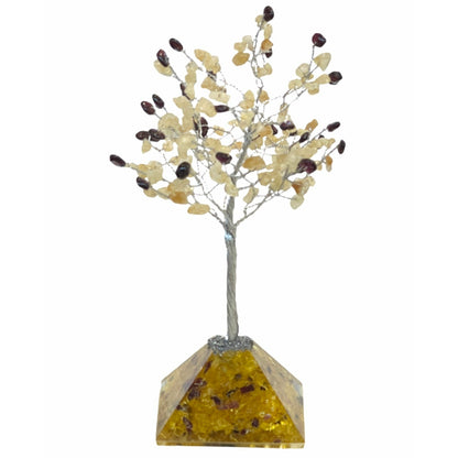 November Gem Birthstone Tree (Citrine / Garnet)