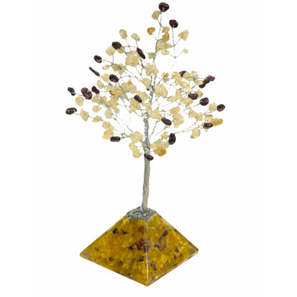 November Gem Birthstone Tree (Citrine / Garnet)