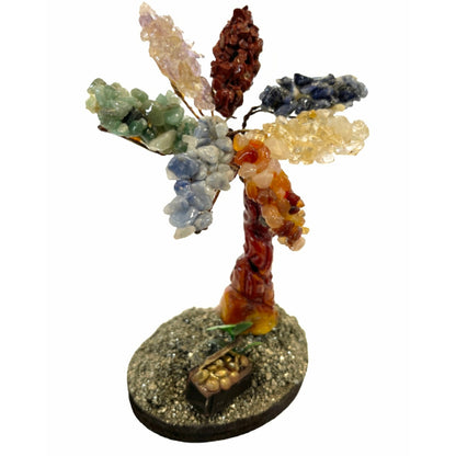 Small Magical Handmade Bonsai Palmera 7 Chakras Trees