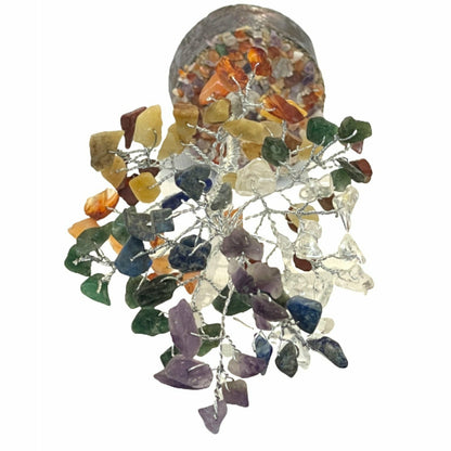 Small Handmade Gemstone Chakra Crystal Trees